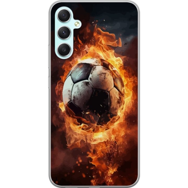 Mobile case for Samsung Galaxy A34 with Football design