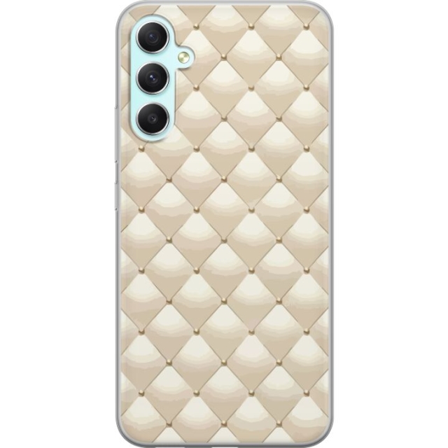 Mobile case for Samsung Galaxy A34 with Gold shine design