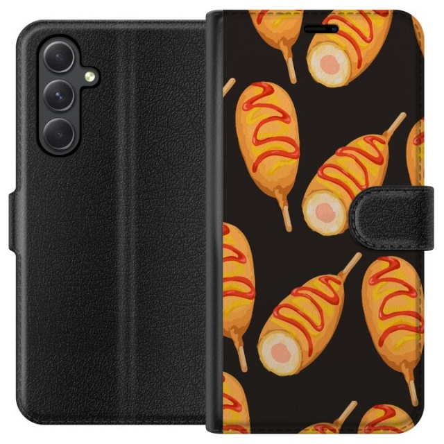Wallet case for Samsung Galaxy A35 with Chicken drumstick design