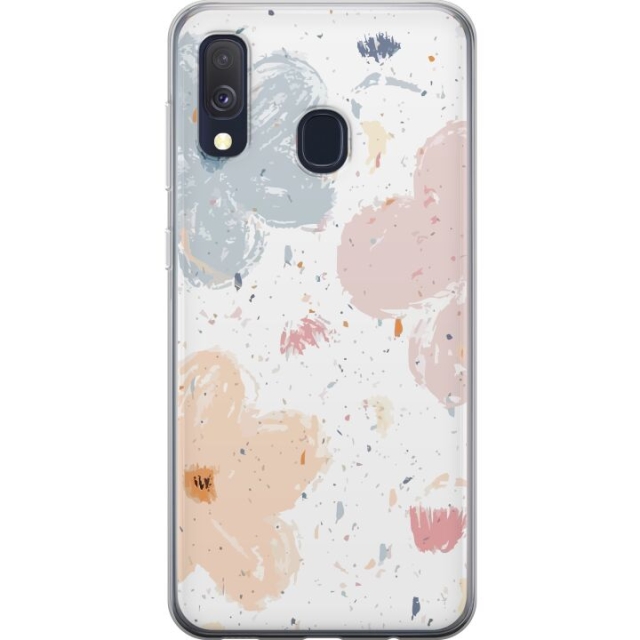 Mobile case for Samsung Galaxy A40 with Flowers design