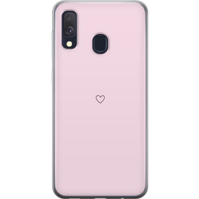 Mobile case for Samsung Galaxy A40 with Heart design
