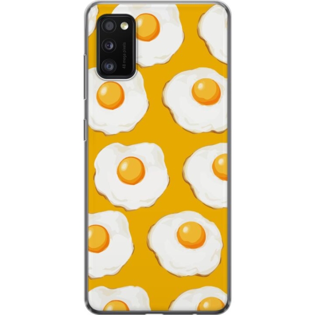 Mobile case for Samsung Galaxy A41 with Fried egg design