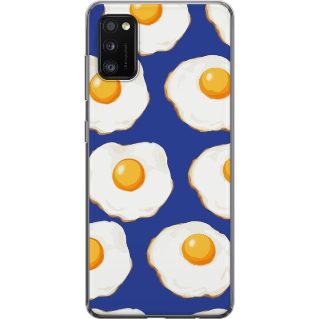 Mobile case for Samsung Galaxy A41 with Fried eggs design