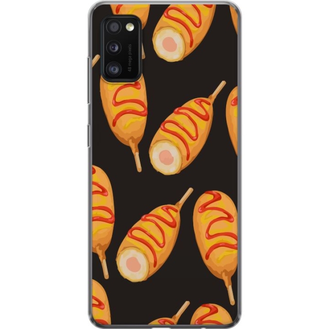 Mobile case for Samsung Galaxy A41 with Chicken drumstick design