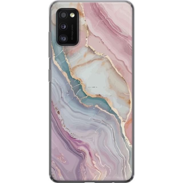 Mobile case for Samsung Galaxy A41 with Marble design