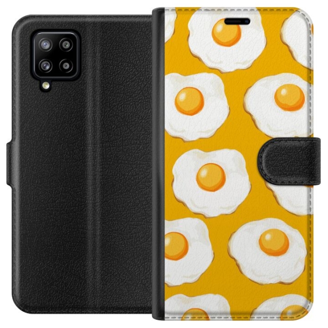 Wallet case for Samsung Galaxy A42 5G with Fried egg design