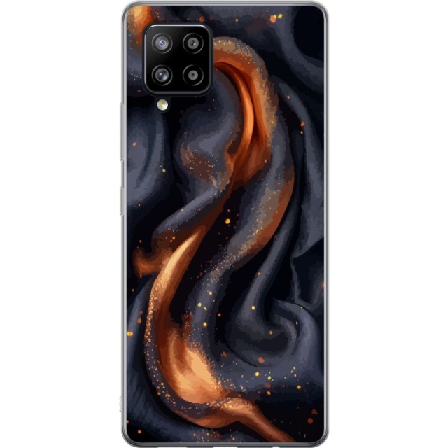 Mobile case for Samsung Galaxy A42 5G with Fiery silk design