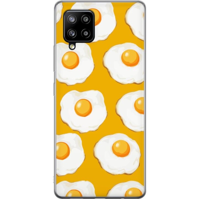 Mobile case for Samsung Galaxy A42 5G with Fried egg design