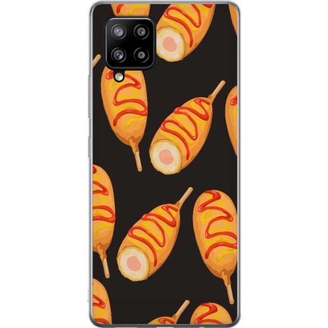 Mobile case for Samsung Galaxy A42 5G with Chicken drumstick design