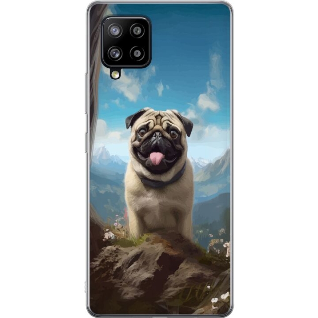 Mobile case for Samsung Galaxy A42 5G with Happy Dog design