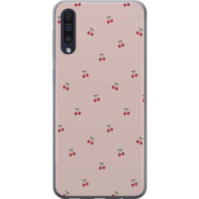 Mobile case for Samsung Galaxy A50 with Cherry design