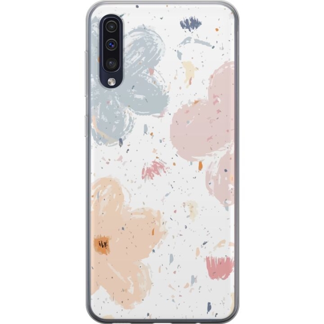 Mobile case for Samsung Galaxy A50 with Flowers design