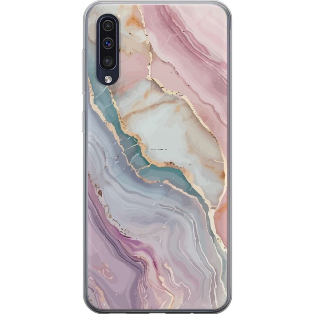 Mobile case for Samsung Galaxy A50 with Marble design