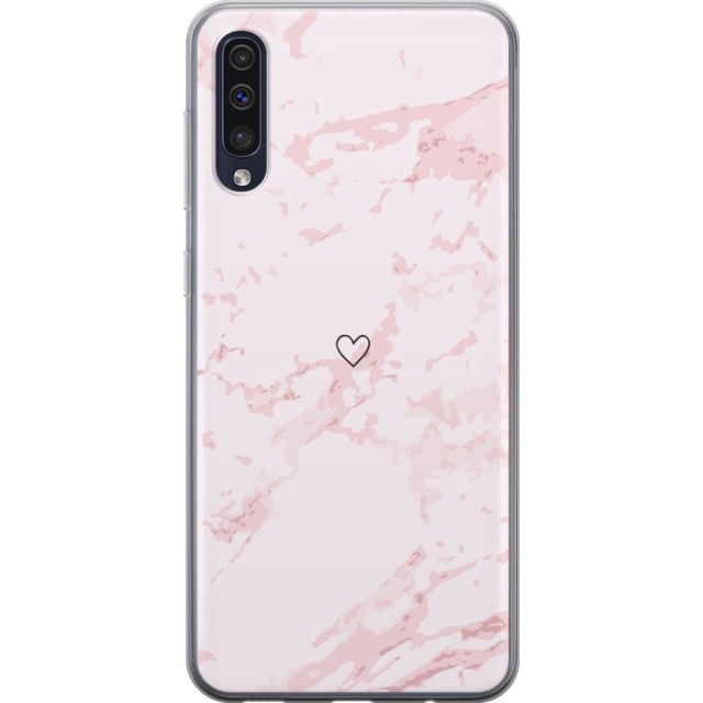 Mobile case for Samsung Galaxy A50 with Pink Heart design