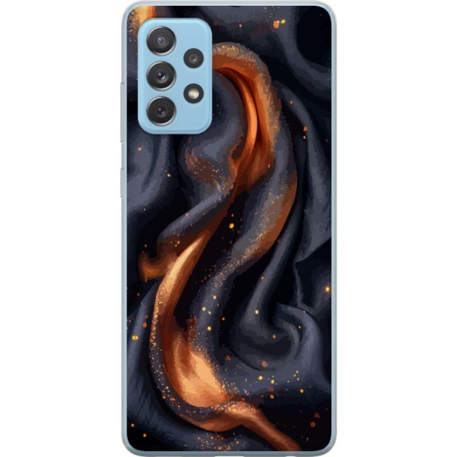 Mobile case for Samsung Galaxy A52 5G with Fiery silk design