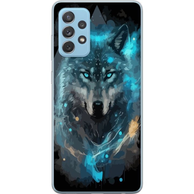 Mobile case for Samsung Galaxy A52 5G with Wolf design