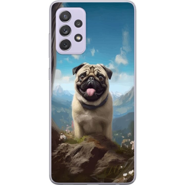 Mobile case for Samsung Galaxy A52s 5G with Happy Dog design