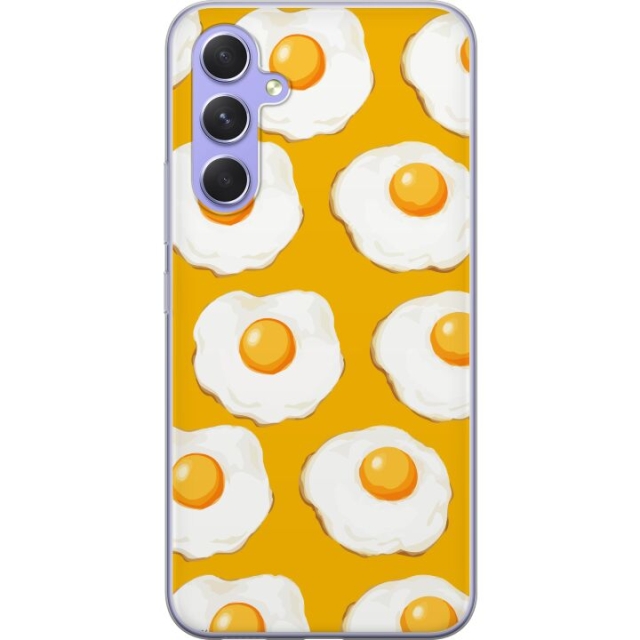 Mobile case for Samsung Galaxy A54 with Fried egg design