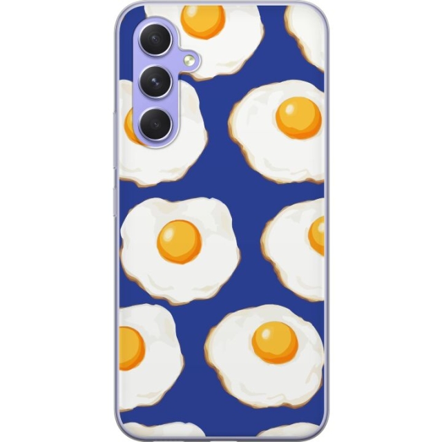 Mobile case for Samsung Galaxy A54 with Fried eggs design