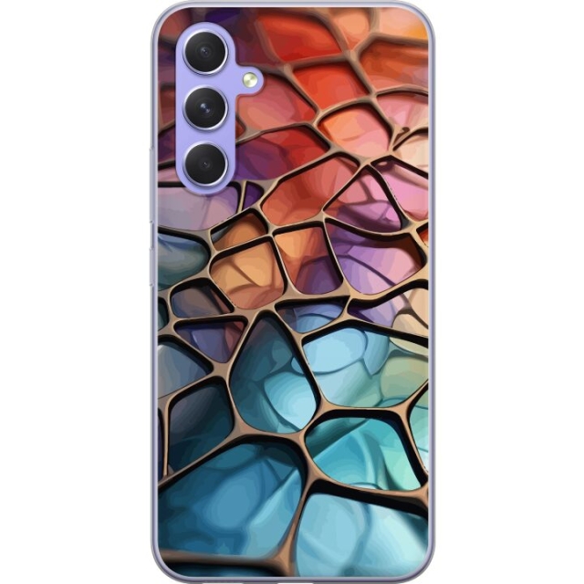 Mobile case for Samsung Galaxy A54 with Metallic pattern design
