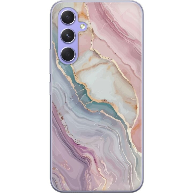 Mobile case for Samsung Galaxy A54 with Marble design