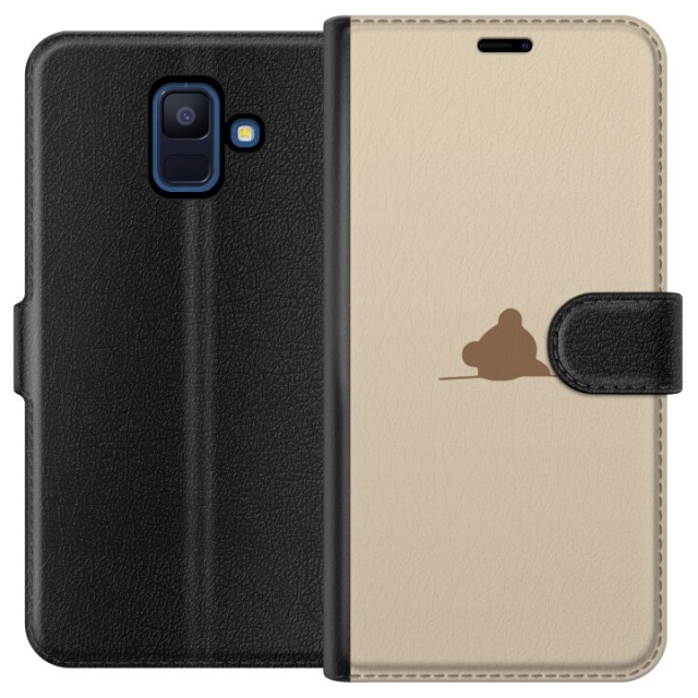 Wallet case for Samsung Galaxy A6 (2018) with Nalle design