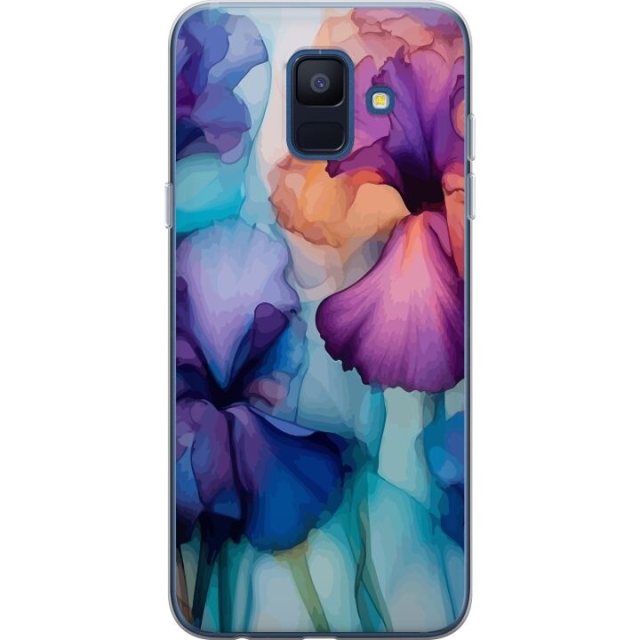 Mobile case for Samsung Galaxy A6 (2018) with Magical flowers design