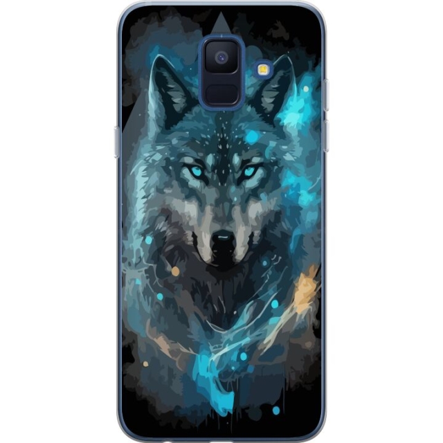 Mobile case for Samsung Galaxy A6 (2018) with Wolf design