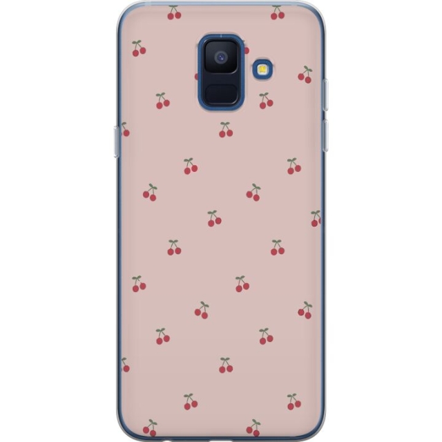Mobile case for Samsung Galaxy A6 (2018) with Cherry design