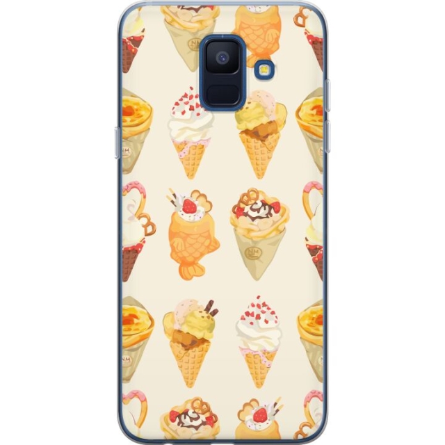 Mobile case for Samsung Galaxy A6 (2018) with Glassy design