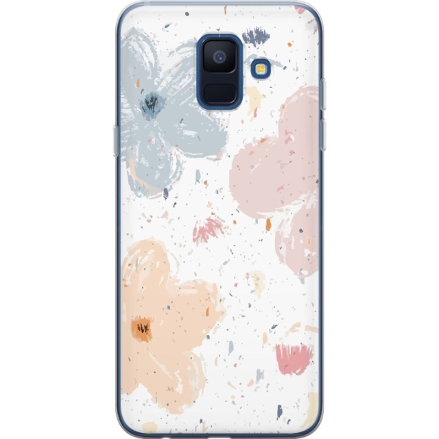 Mobile case for Samsung Galaxy A6 (2018) with Flowers design