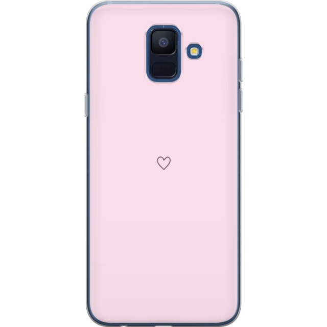 Mobile case for Samsung Galaxy A6 (2018) with Heart design