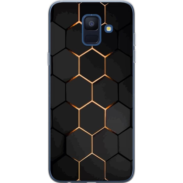 Mobile case for Samsung Galaxy A6 (2018) with Luxurious Pattern design