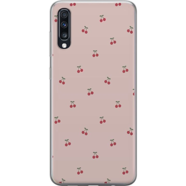 Mobile case for Samsung Galaxy A70 with Cherry design