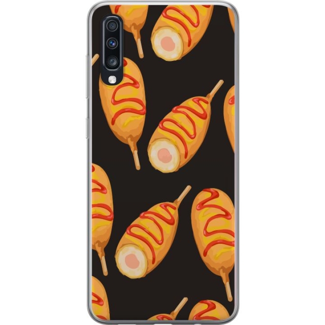 Mobile case for Samsung Galaxy A70 with Chicken drumstick design