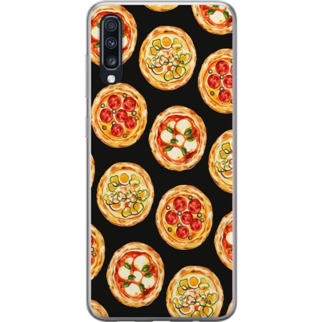 Mobile case for Samsung Galaxy A70 with Pizza design
