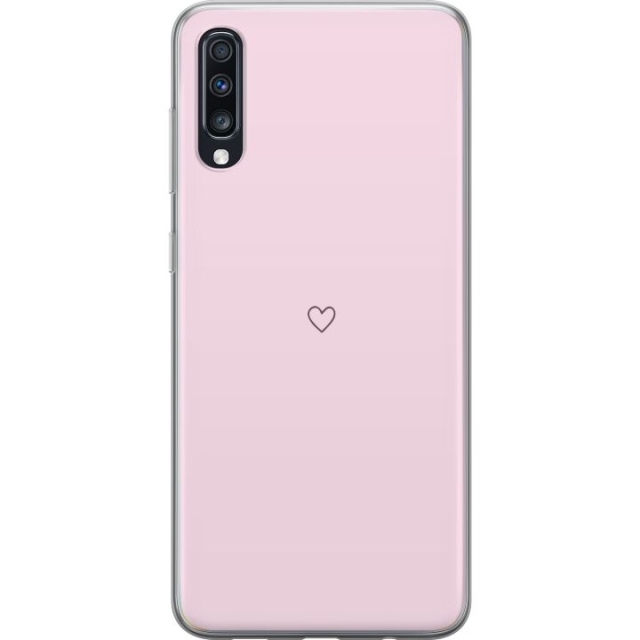 Mobile case for Samsung Galaxy A70 with Heart design