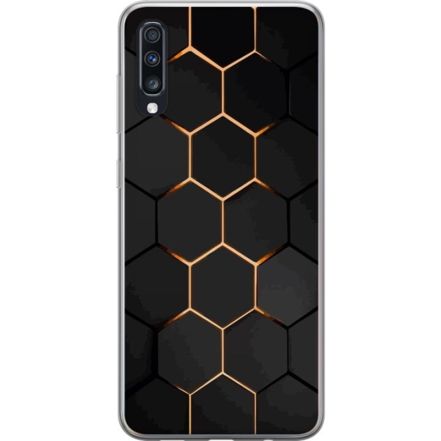 Mobile case for Samsung Galaxy A70 with Luxurious Pattern design