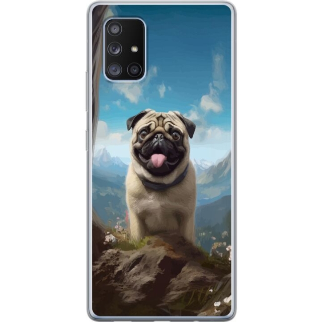 Mobile case for Samsung Galaxy A71 5G with Happy Dog design