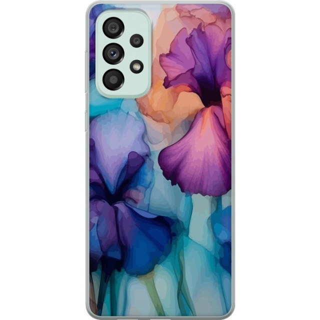 Mobile case for Samsung Galaxy A73 5G with Magical flowers design