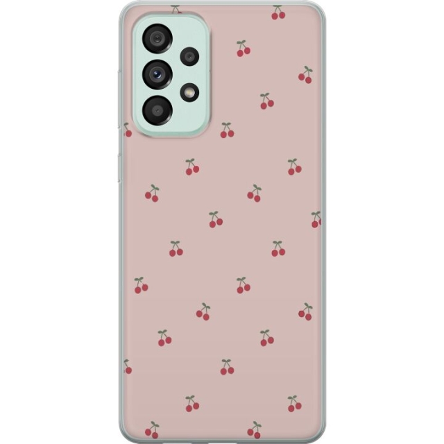 Mobile case for Samsung Galaxy A73 5G with Cherry design