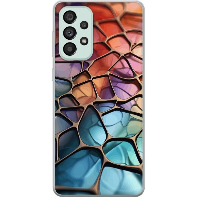 Mobile case for Samsung Galaxy A73 5G with Metallic pattern design