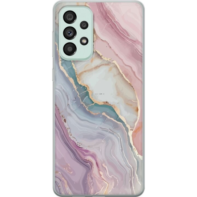 Mobile case for Samsung Galaxy A73 5G with Marble design