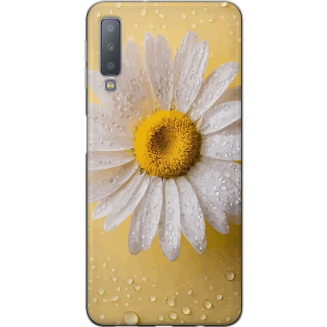 Mobile case for Samsung Galaxy A7 (2018) with Porslinsblomma design