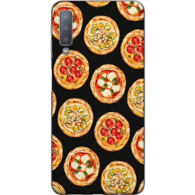 Mobile case for Samsung Galaxy A7 (2018) with Pizza design