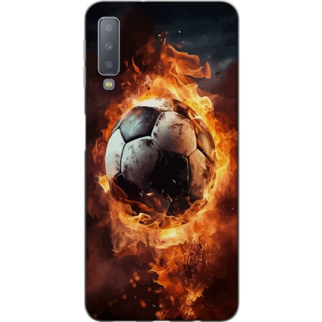 Mobile case for Samsung Galaxy A7 (2018) with Football design