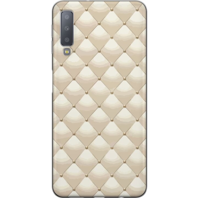 Mobile case for Samsung Galaxy A7 (2018) with Gold shine design