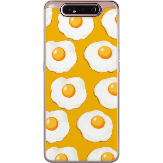 Mobile case for Samsung Galaxy A80 with Fried egg design
