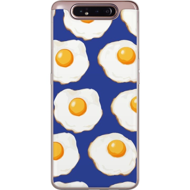 Mobile case for Samsung Galaxy A80 with Fried eggs design