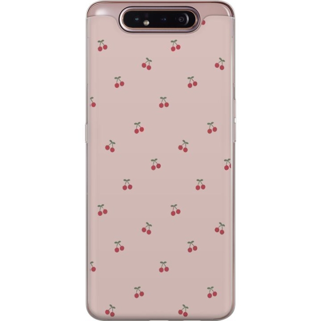 Mobile case for Samsung Galaxy A80 with Cherry design